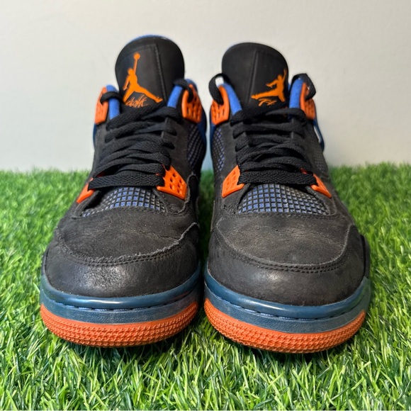 black blue orange jordan 4